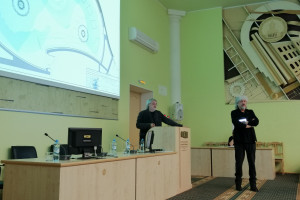 Архитектор Алексей Козырь и художник Александр Пономарёв прочитали в НовГУ лекцию о свободных стихиях в искусстве и архитектуре